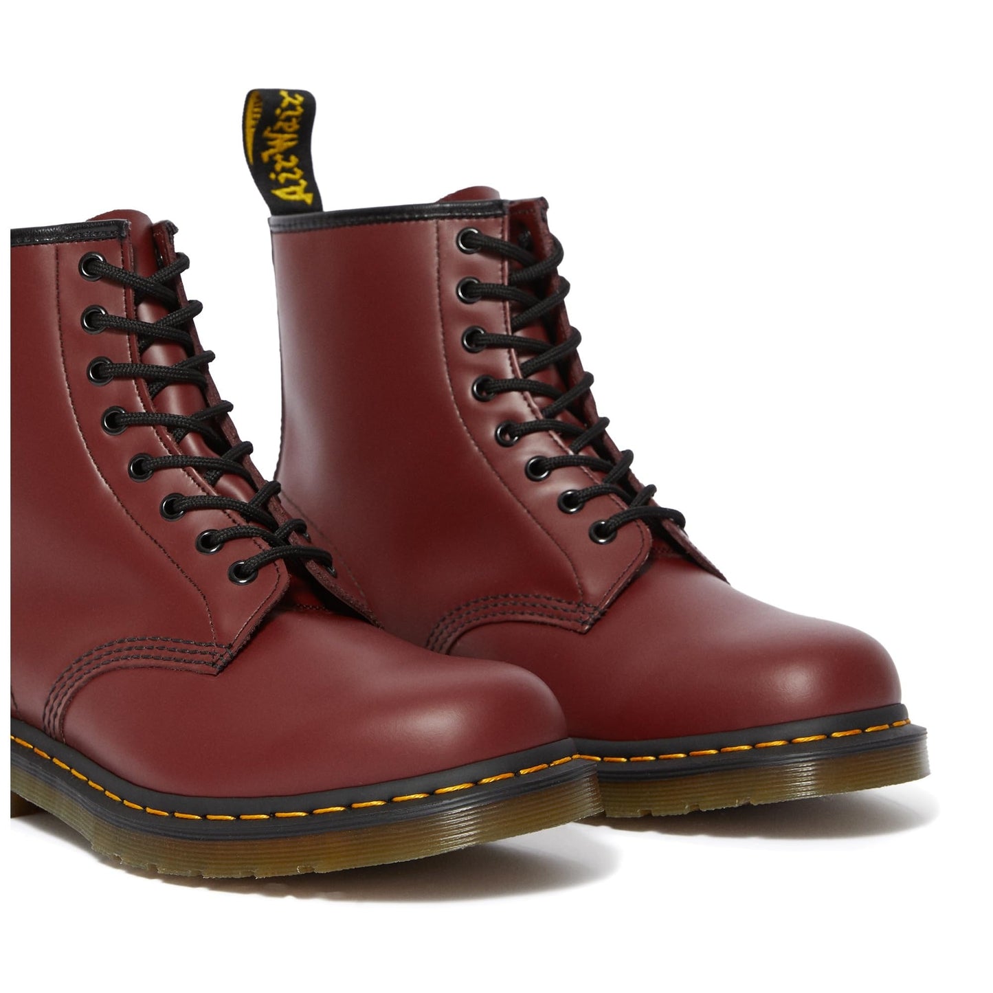 Dr. Martens Unisex 1460 Smooth Leather 8 Eye Boot, Cherry Red
