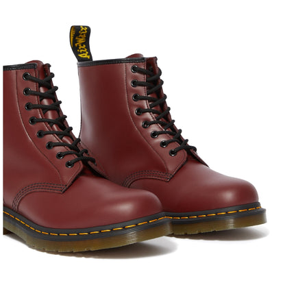 Dr. Martens Unisex 1460 Smooth Leather 8 Eye Boot, Cherry Red