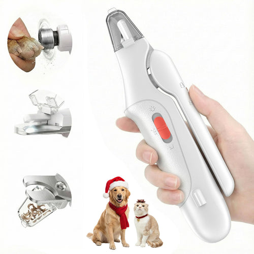 Cortauñas 2 en 1 para Perros y Gatos con Luz LED
