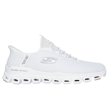Skechers Men's Glide-Step Noxus Hands Free Slip-in Sneaker, White