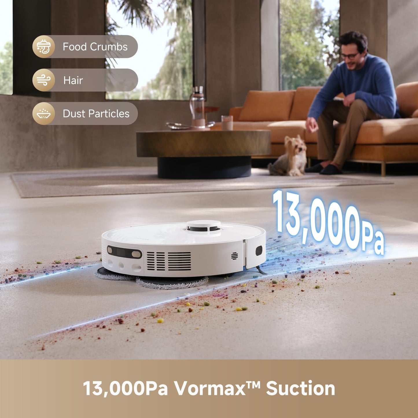 DREAME Robot Aspirador y Trapeador L40s Ultra CE con Estación Base