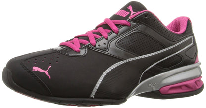 PUMA Women's Tazon 6 Sneakers, Puma Black/Puma Silver/Beetroot Purple