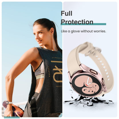 Tensea Protector de Pantalla para Samsung Galaxy Watch (Paquete 4+4 / 40mm)