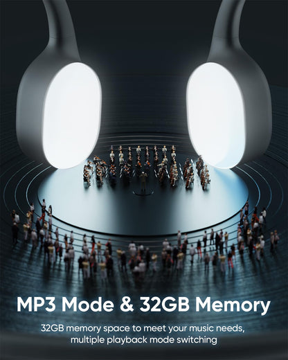SAMVEK Auriculares de Natación de Conducción Ósea (32GB / Negro)