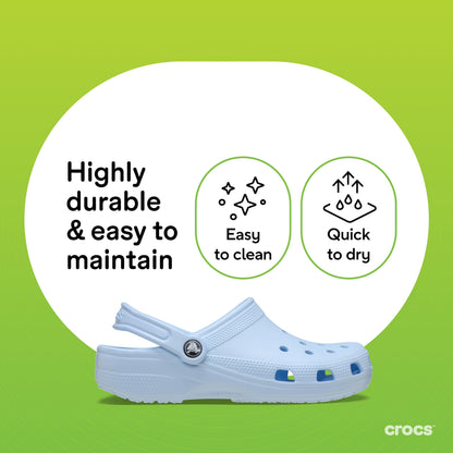 Crocs Unisex-Adult Classic Clog, Clogs for Women and Men, Blue Frost