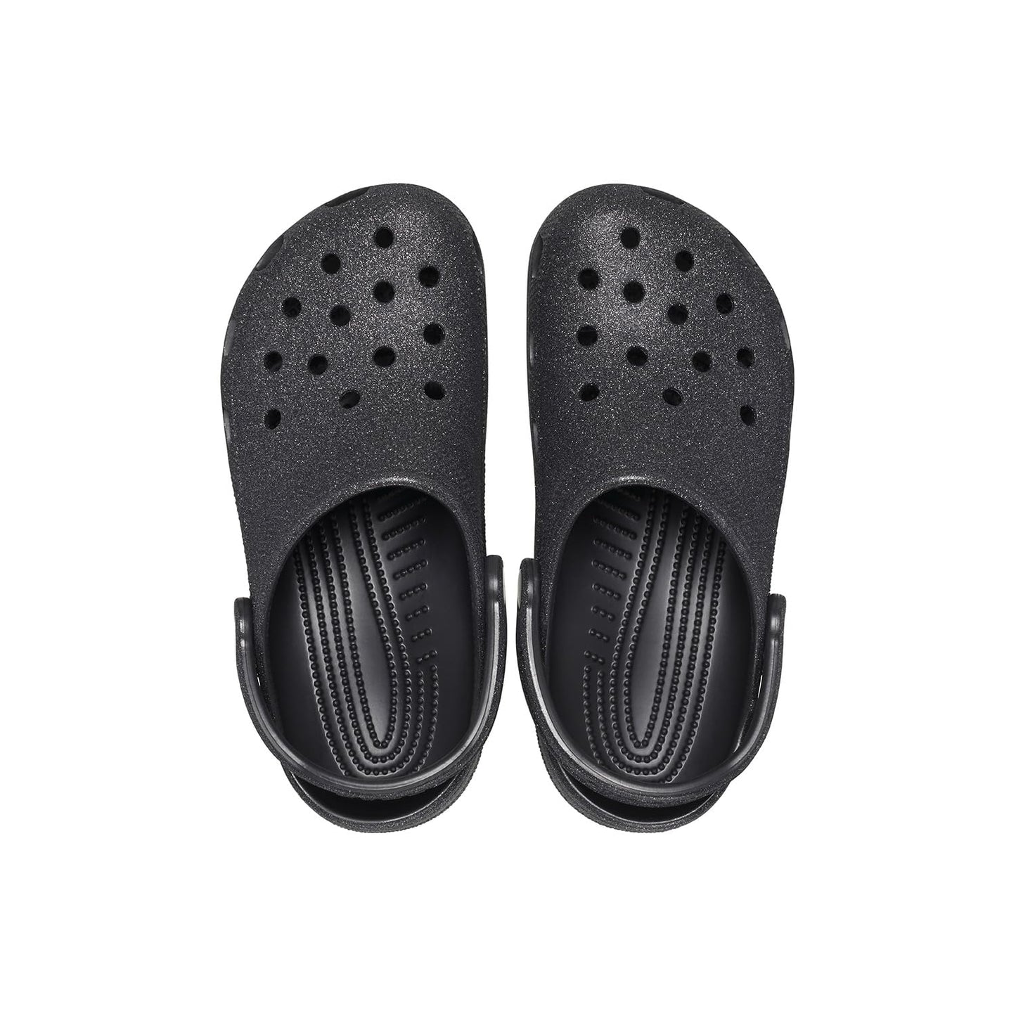 Crocs Zuecos Clásicos Brillantes Unisex (Negro / Talla 3 Hombre/5 Mujer)