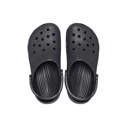 Crocs Zuecos Clásicos Brillantes Unisex (Negro / Talla 3 Hombre/5 Mujer)