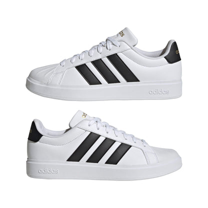 adidas Men's Streetalk, White/Black/Gold Metallic