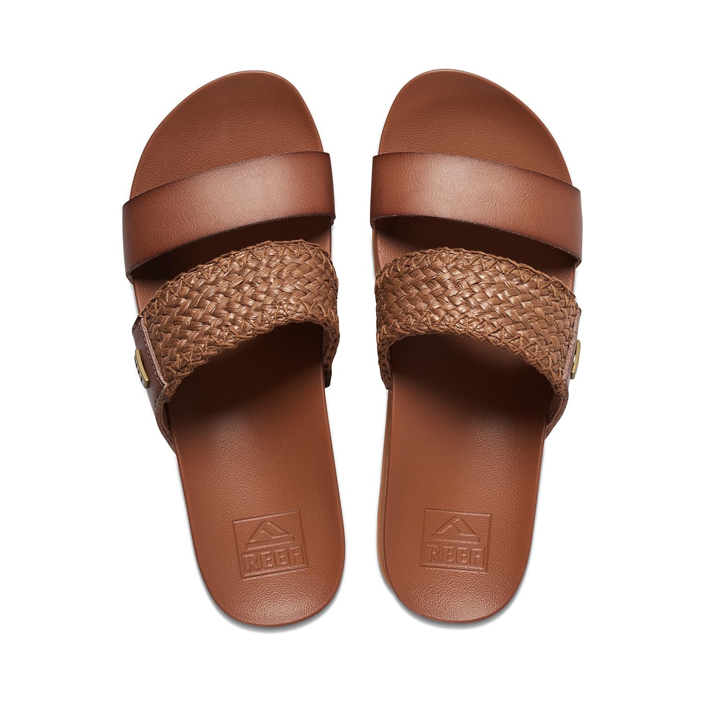 REEF Womens Cushion Vista Higher Platform Fashion Sandal, Arch Support, Ultra Soft Cushion Footbed, Espresso Raffia