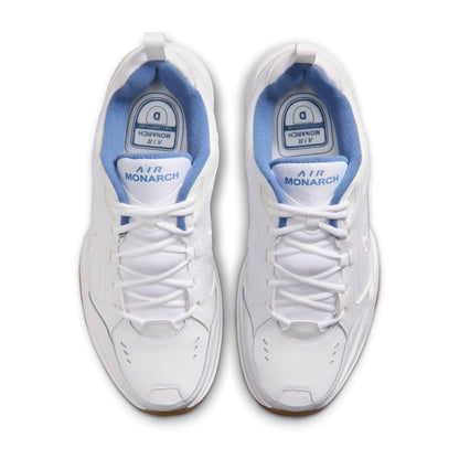 Nike Men's Air Monarch IV Workout Shoes, White/White-Indigo Storm-Gum Light Brown