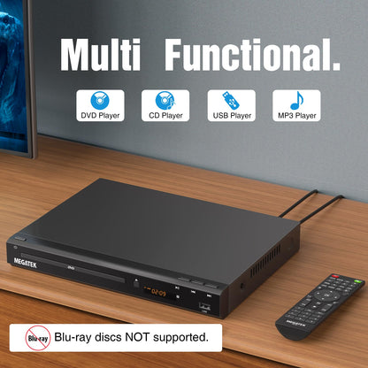 MEGATEK Reproductor de DVD HDMI Multirregión