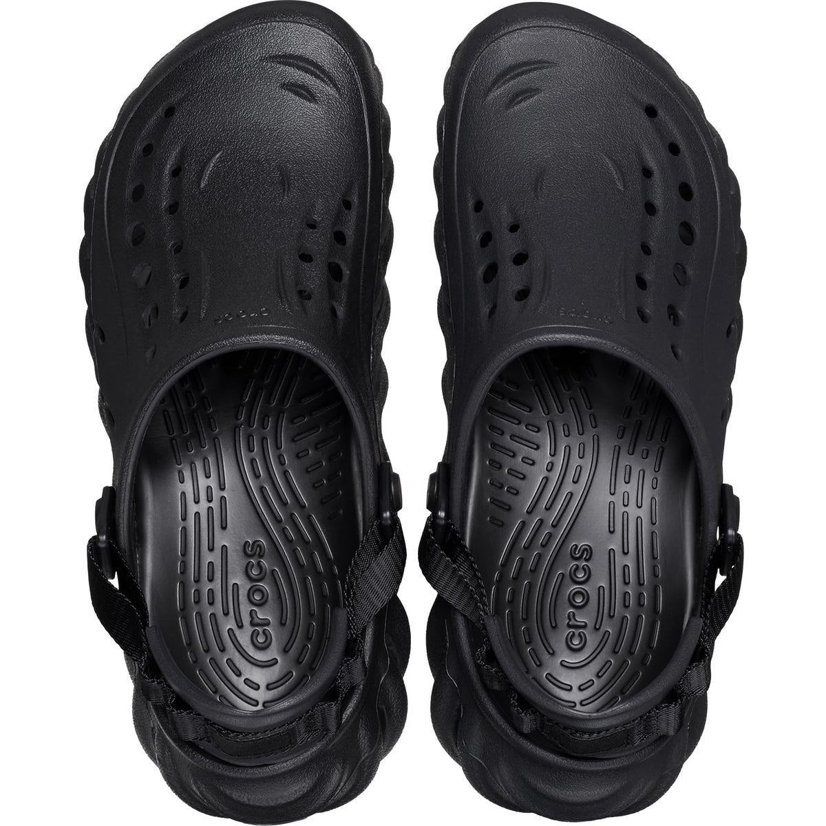 Crocs Unisex-Adult Echo Clogs, Black