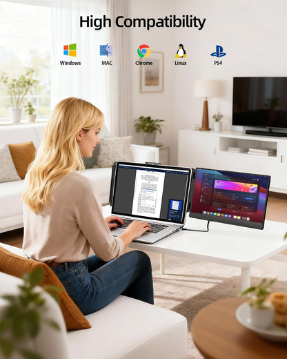 Extensor de Pantalla Portátil para Laptop (14" / FHD 1080P)