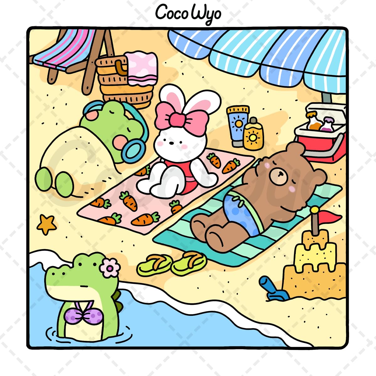 Libro de Colorear Cozy Friends (Animales Lindos para Adultos y Adolescentes)