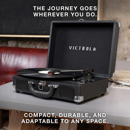 Victrola Toca Discos Portátil de Maleta Journey con Bluetooth (Blanco)