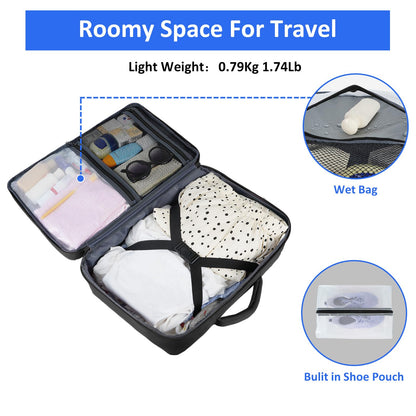 Taygeer Mochila de Viaje para Laptop de 15.6" (Negro)