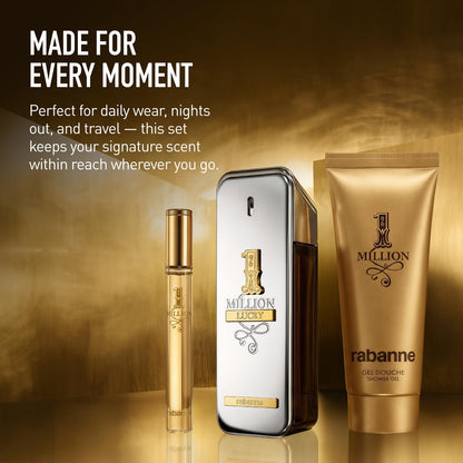Rabanne Set de Regalo 1 Million Lucky para Hombre (Set de 3 Piezas)