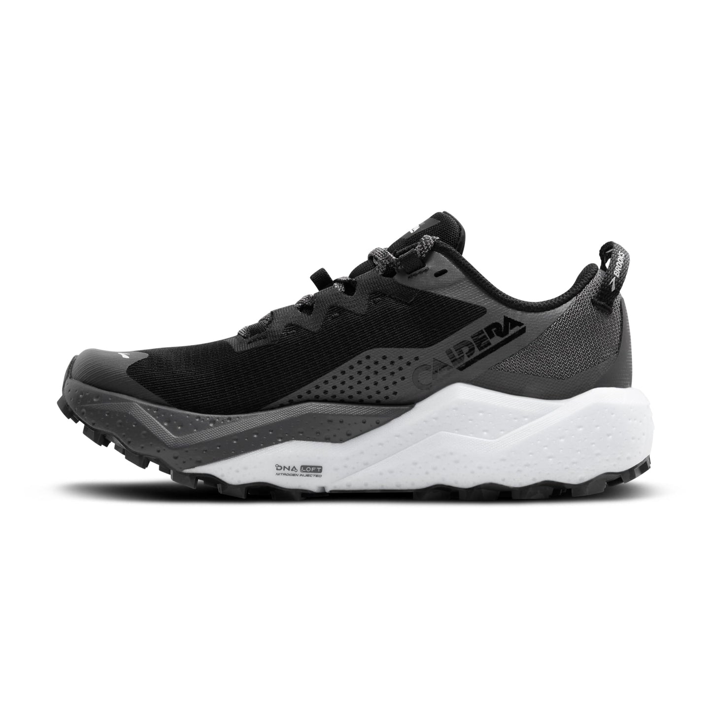 Brooks Women’s Caldera 8 Ultra Trail Running Shoe - Black/Blackened Pearl/White -