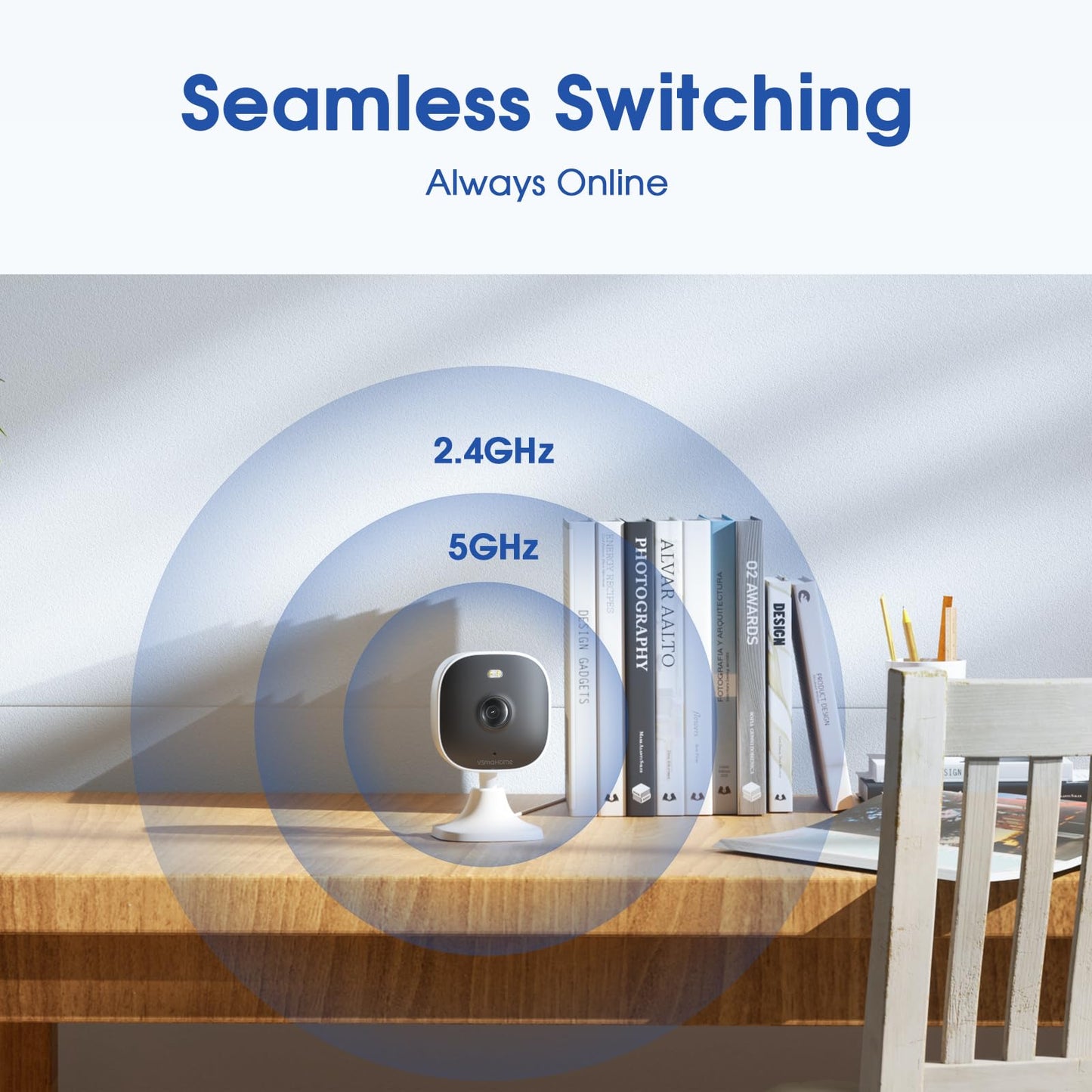 VSMAHOME Sistema de Cámaras de Seguridad 4MP (Pack de 2)
