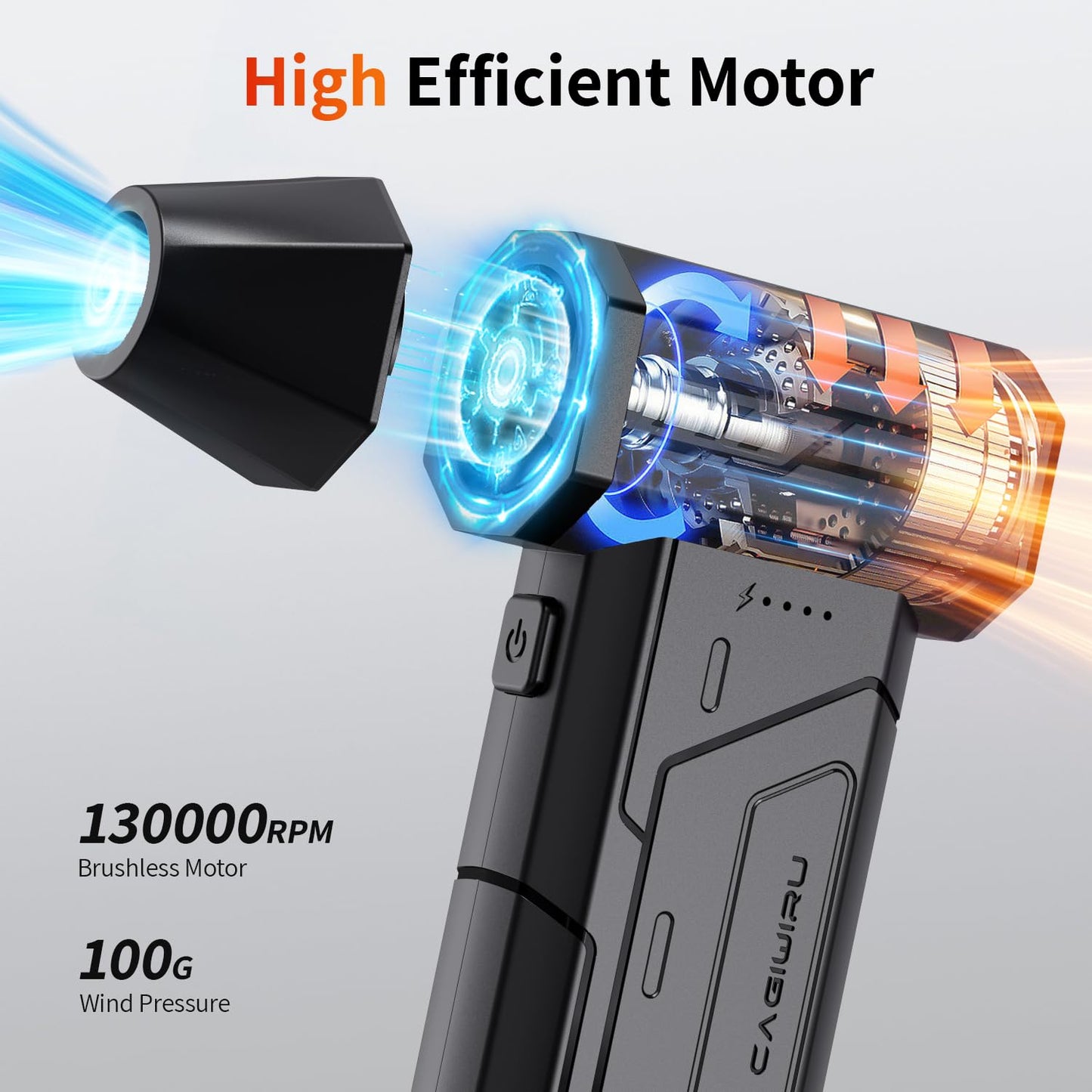 Plumero de Aire Comprimido Inalámbrico (130000RPM)