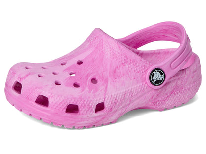 Crocs Kids Unisex Classic Marbled Tie-Dye Clogs (Little Kid/Big Kid) Pink Swirl 6 Big Kid Medium