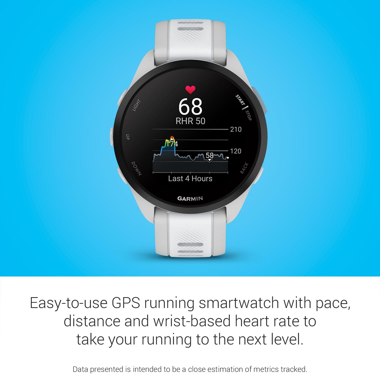 Garmin Reloj Inteligente para Correr Forerunner 165 (Whitestone)