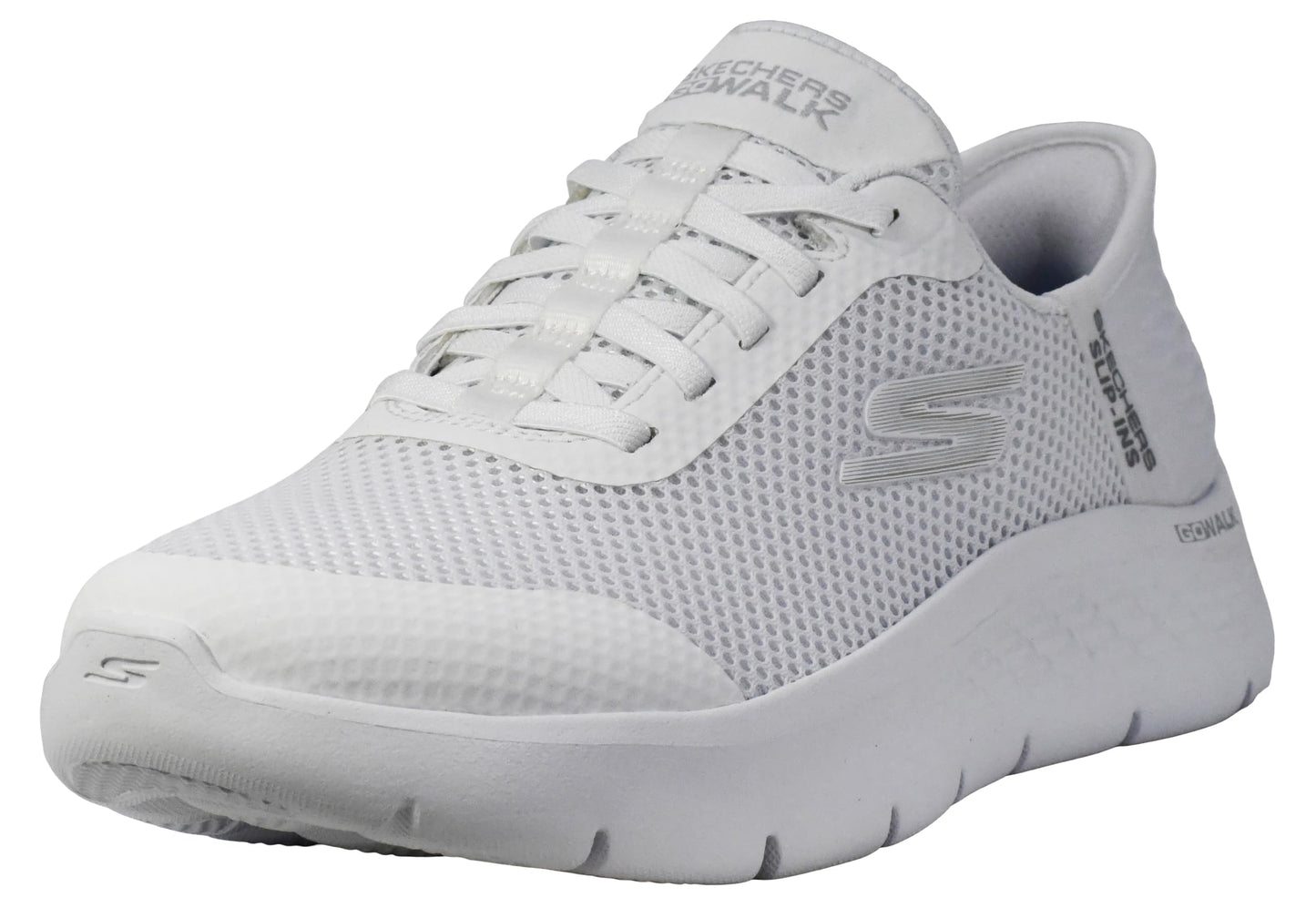 Skechers Women's Go Walk Flex Hands Free Slip-Ins - Grand Entry Sneaker, White