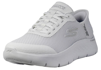 Skechers Women's Go Walk Flex Hands Free Slip-Ins - Grand Entry Sneaker, White
