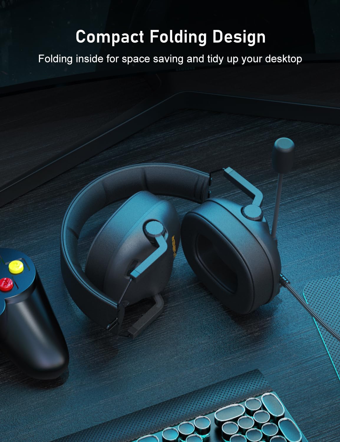 SENZER SG500 Audífonos Pro Gaming (Negro)