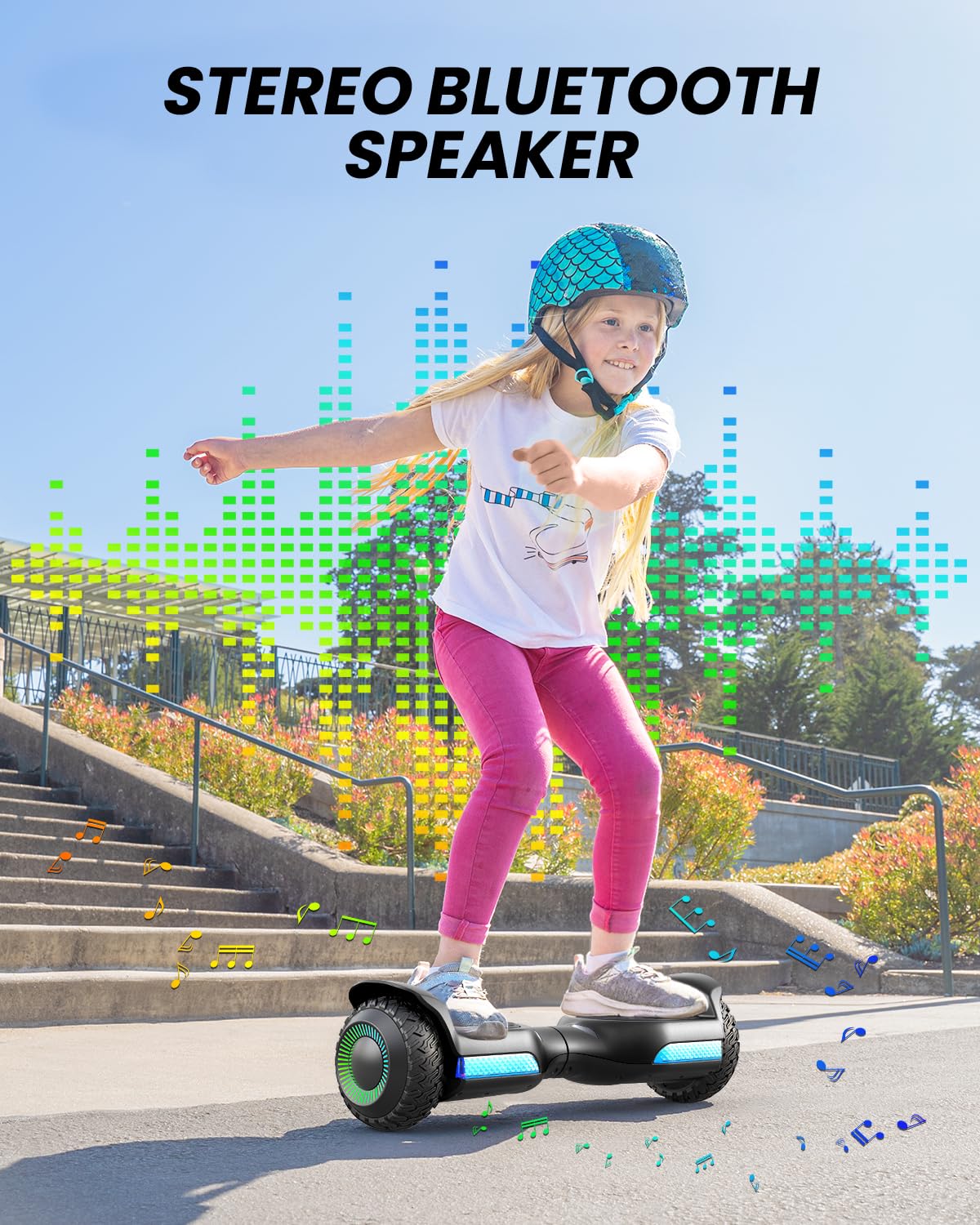 Gyroor Scooter de Autoequilibrio Todo Terreno G13 (Black)