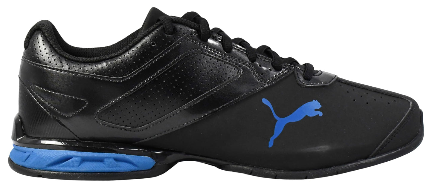 PUMA Men's Tazon 6 FM Shoes, Black-Aged Silver-True Blue