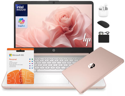HP Laptop para Estudiantes y Negocios 14" (628GB / Rose Gold)