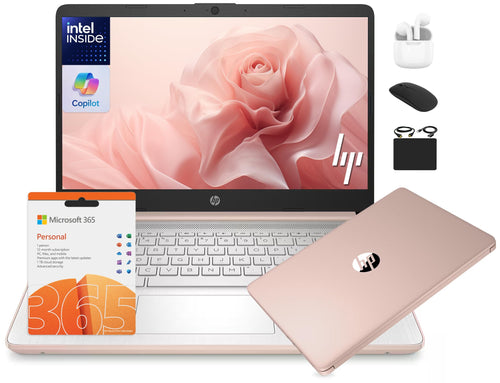 HP Laptop para Estudiantes y Negocios 14" (628GB / Rose Gold)