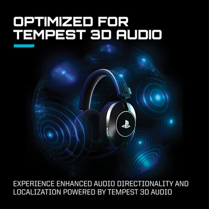 RIG R5 Spear PRO HS Wired Gaming Headset Officially Licensed for PlayStation, PS5, PS4, PC - 40mm Graphene Drivers, Tempest 3D Audio, Flip-to-Mute Mic, Memory Foam Cushions, 3.5mm -White