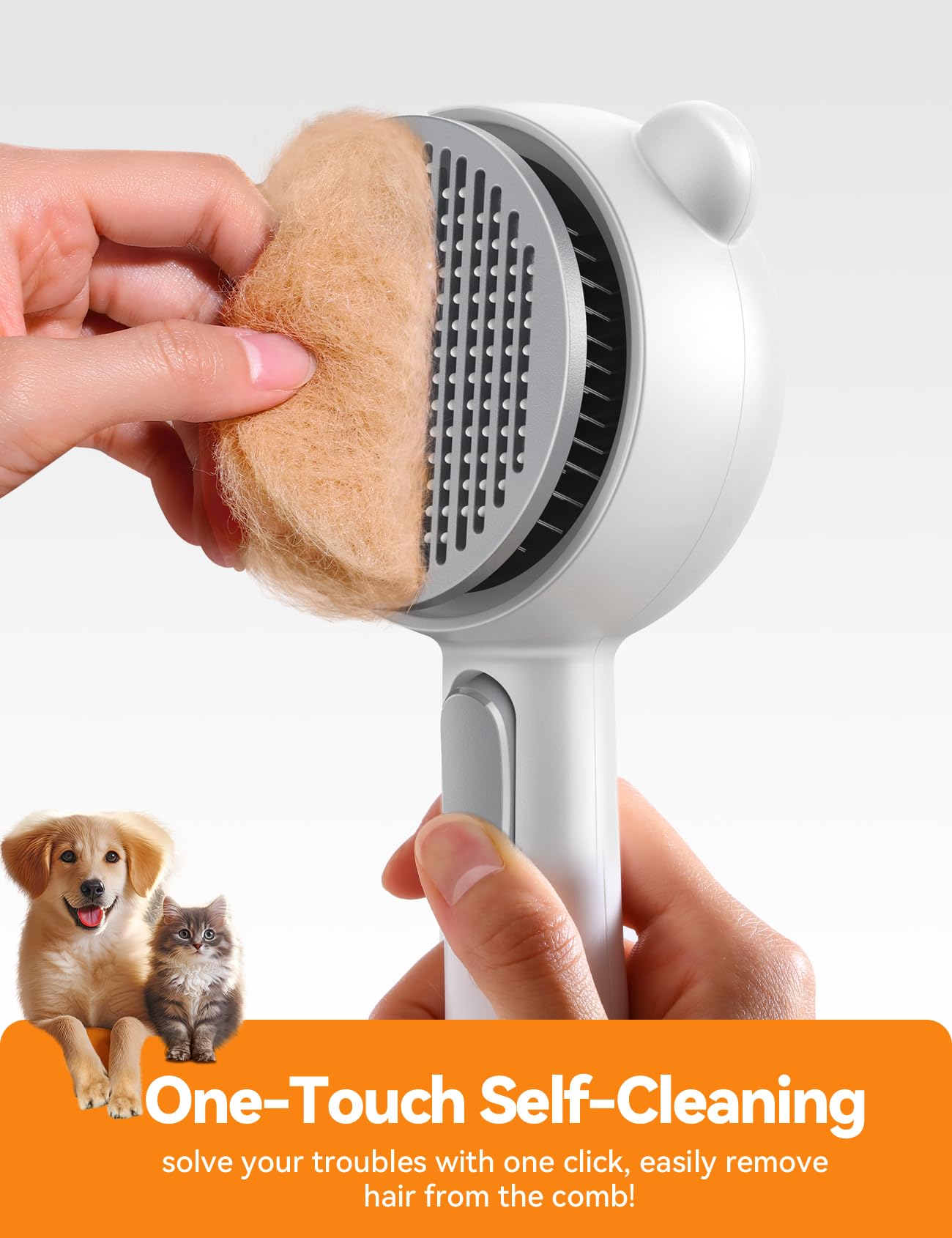 Cepillo a Vapor para Gatos Recargable USB