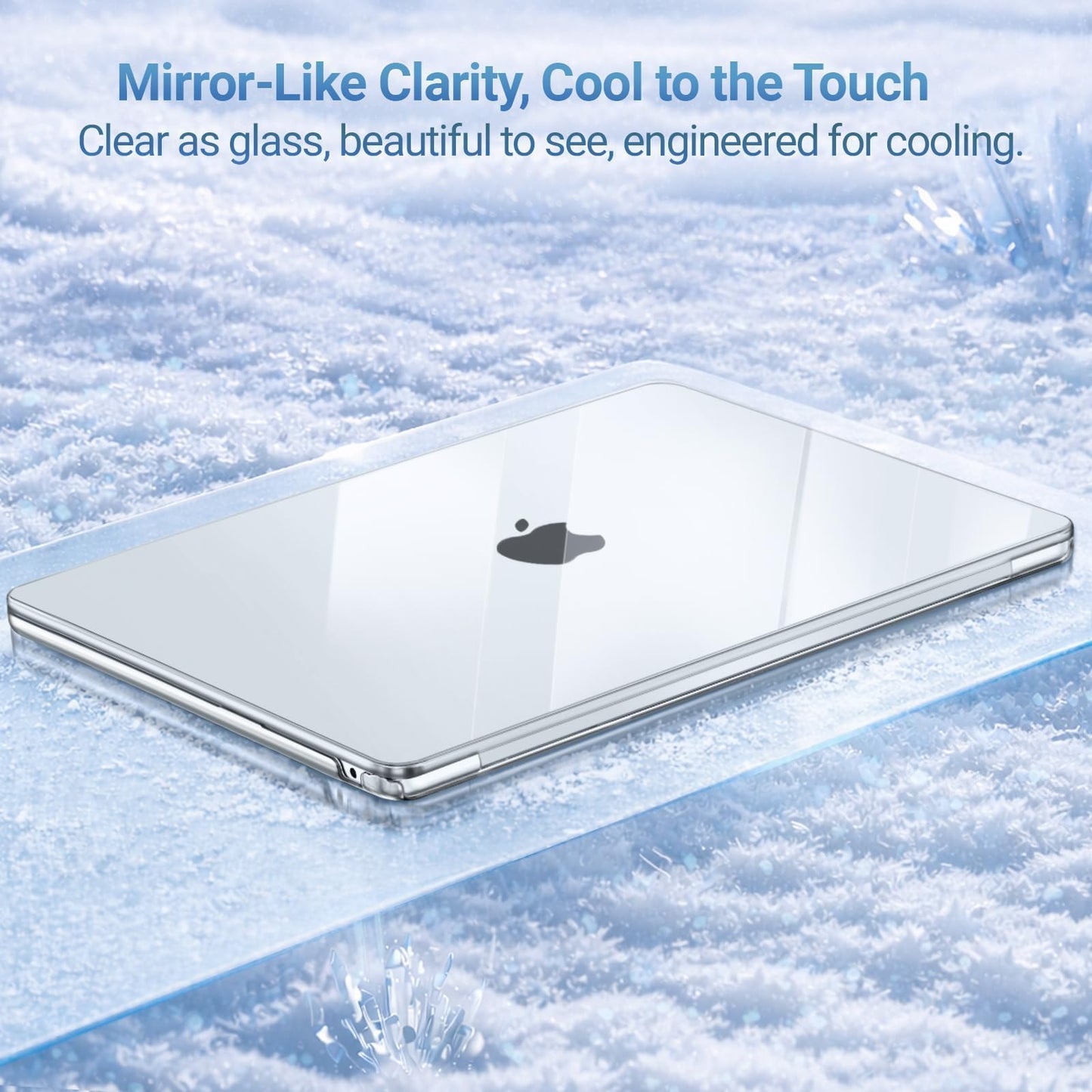 MOSISO Compatible with MacBook Air 13 inch Case M5 2026 M4 2025 M3 M2 2024-2022 A3449 A3240 A3113 A2681,Hard Shell&Keyboard Cover&Screen Film&Pouch for MacBook Air 13.6 inch Case, Crystal Clear