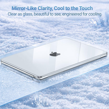 MOSISO Funda Transparente Cristalina para MacBook Air de 13.6 Pulgadas