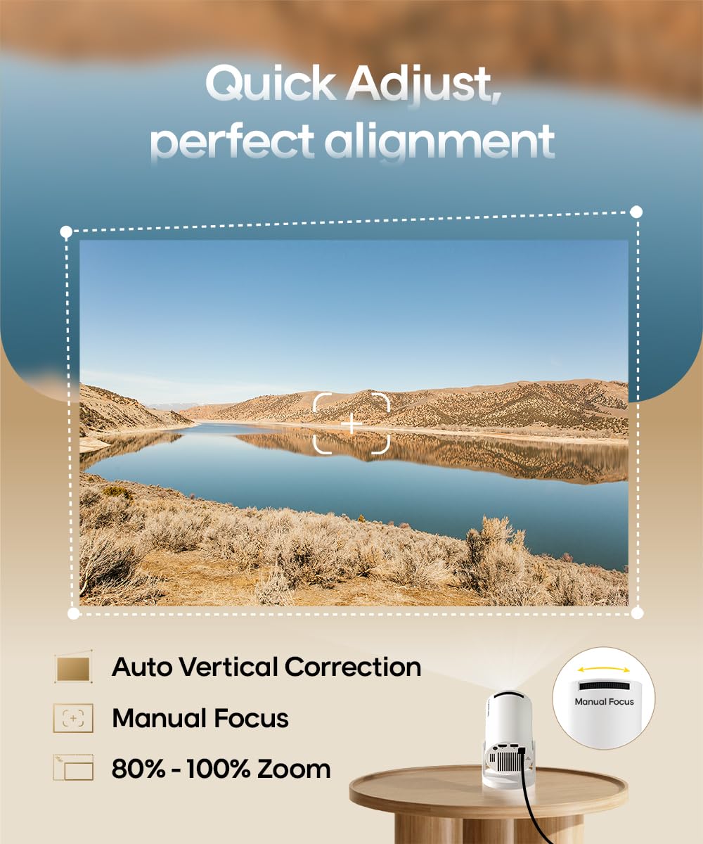 Alwtniet HY300Pro Mini Proyector Inteligente (Soporte 4K)