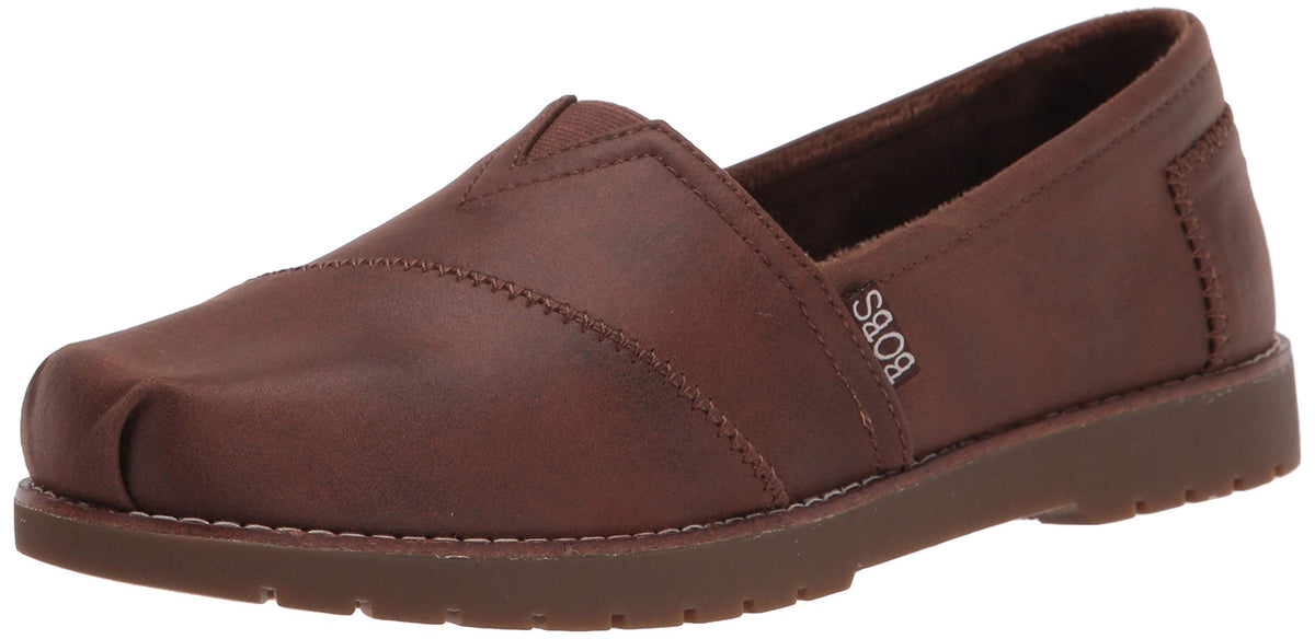 Skechers BOBS Womens Chill Lugs-Urban Spell Loafer, Brown