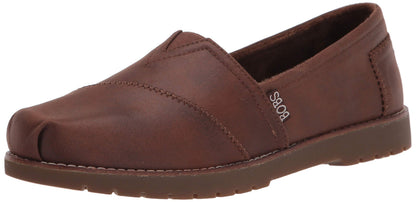 Skechers BOBS Womens Chill Lugs-Urban Spell Loafer, Brown