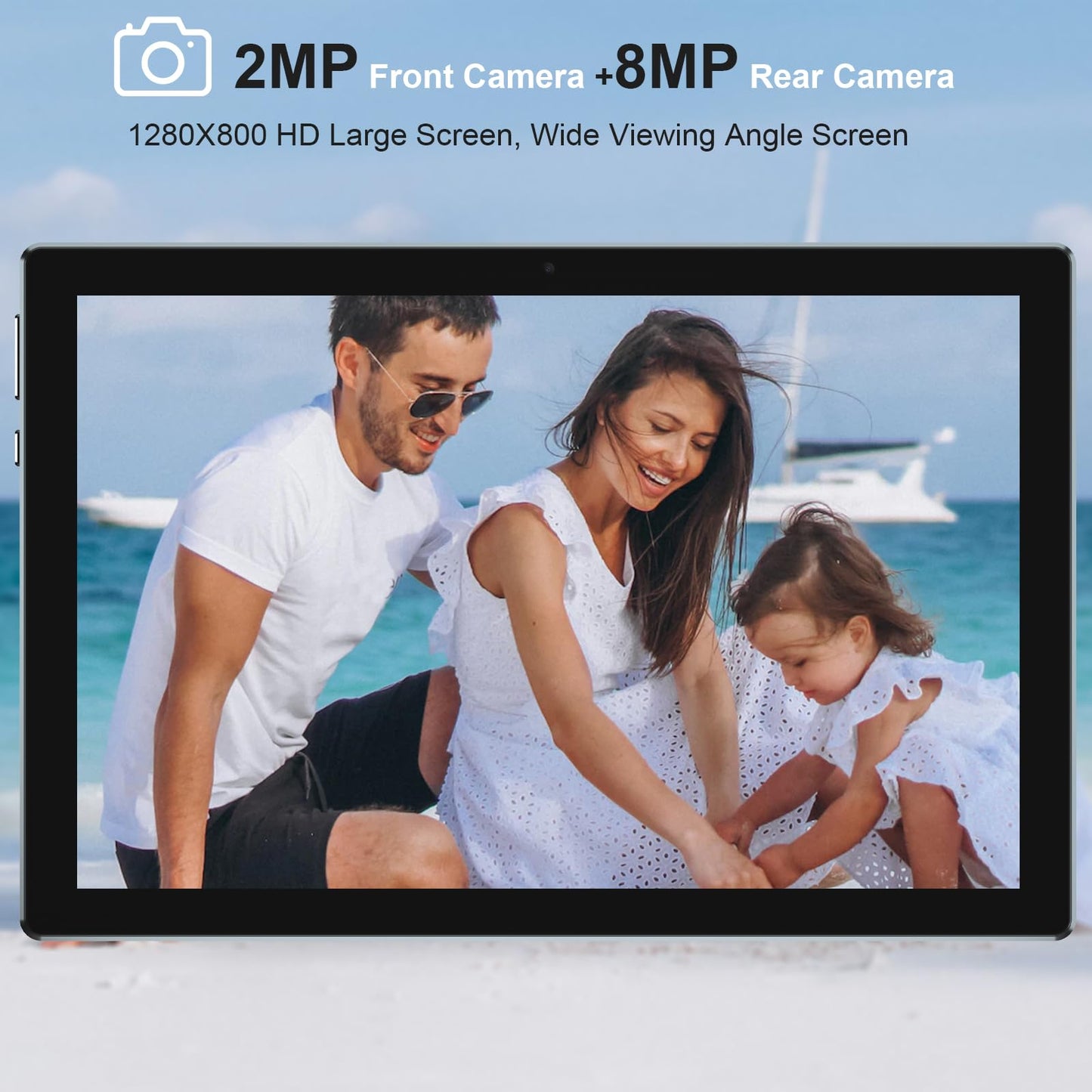 IWEGGO Android 15 Tablet, 10 Inch 18GB RAM+128GB ROM/ 2TB Expandable Tablet, 2.0GHz Quad-core Processor, 1280*800 HD Touch Screen, 5G WiFi6 BT 5.0, 2 in 1 Tablets with Keyboard Case Mouse Stylus Black