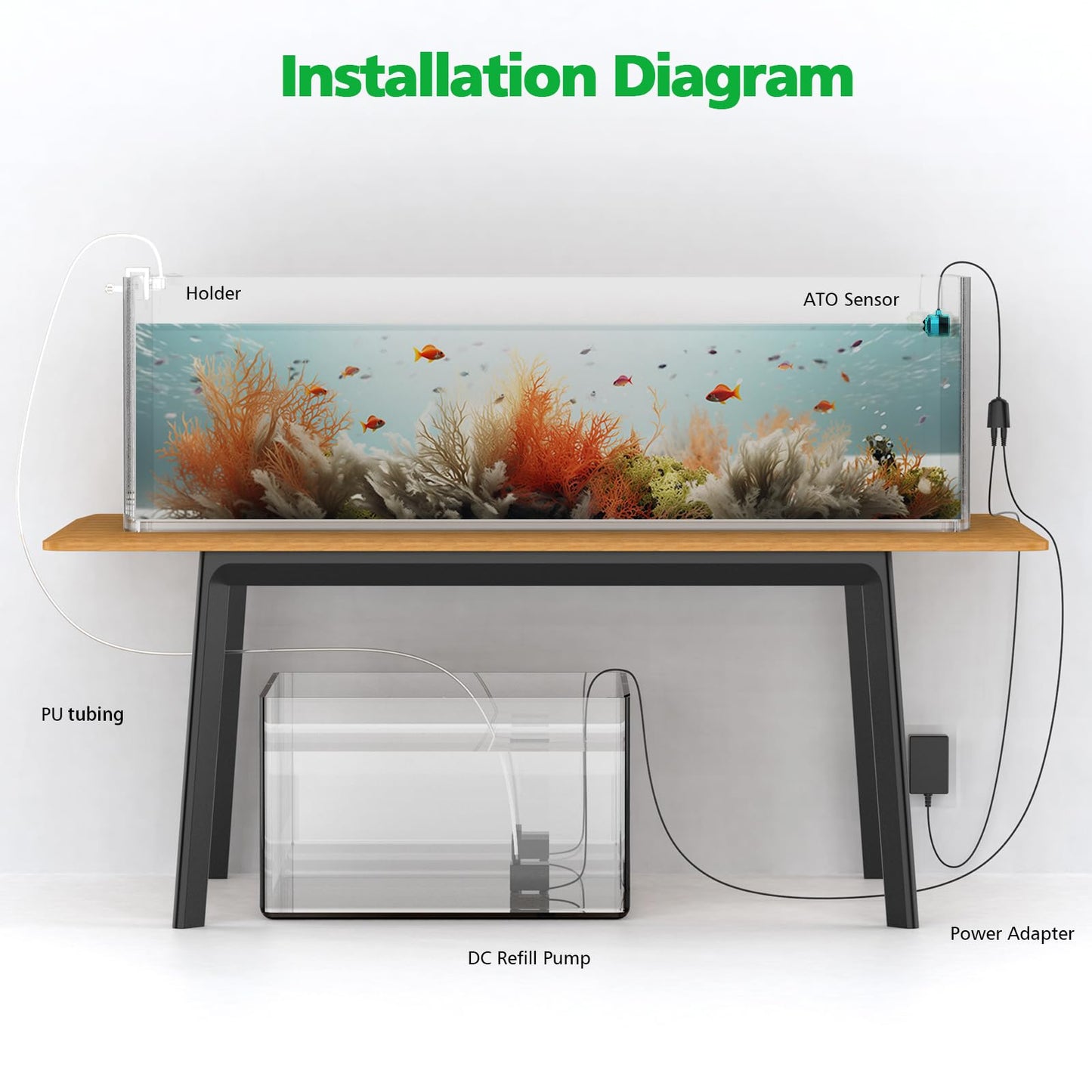 Useek Sistema de Relleno Automático de Agua (Azul / Para Acuarios)