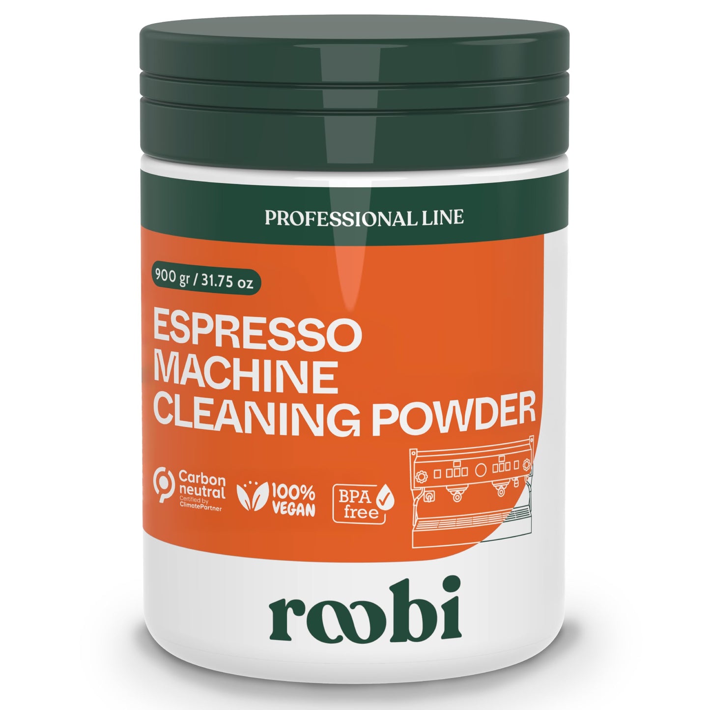 Roobi Polvo Limpiador Profesional para Máquinas de Espresso (900g)