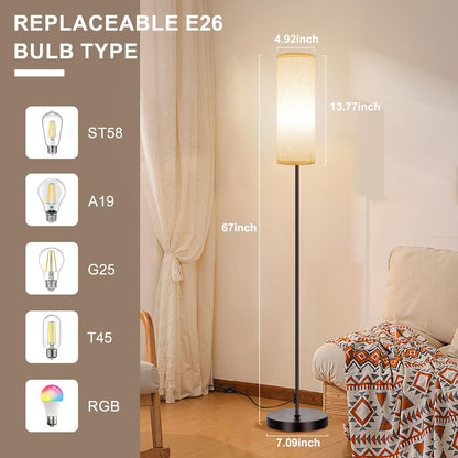 FRIDEKO HOME Lámpara de Pie Inteligente (9W / Beige)