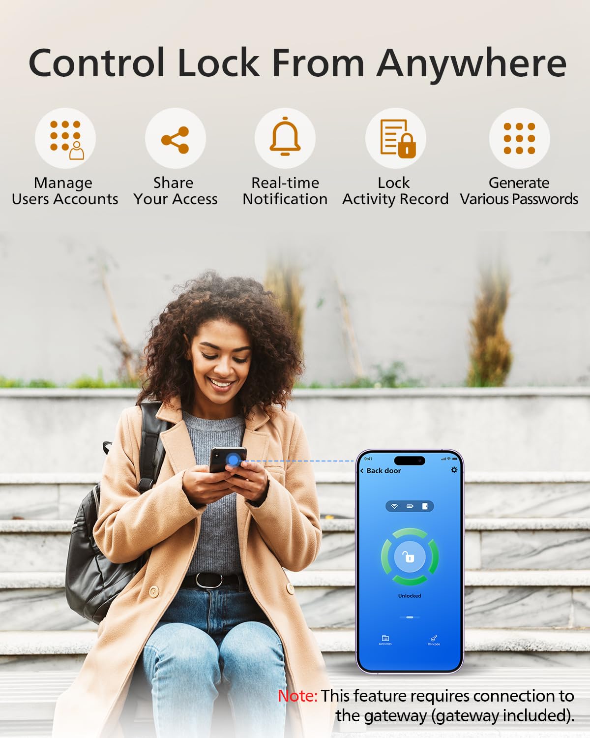 Philips Cerradura Inteligente Wi-Fi con Mango