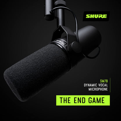Shure SM7dB Micrófono Dinámico de Estudio con Preamplificador (Negro)