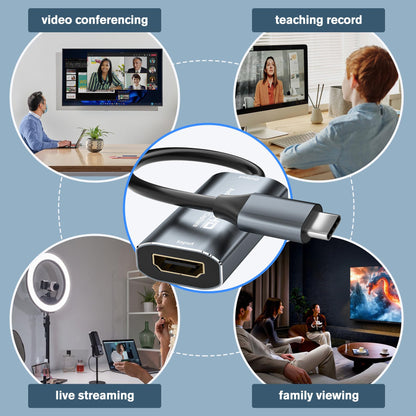Tarjeta de Captura de Video HDMI (Plata / Soporte 4K)