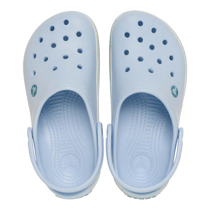 Crocs Zueco Unisex Crocband para Adulto (Talla 7 Mujer y 5 Hombre / Speckled Blue Frost)