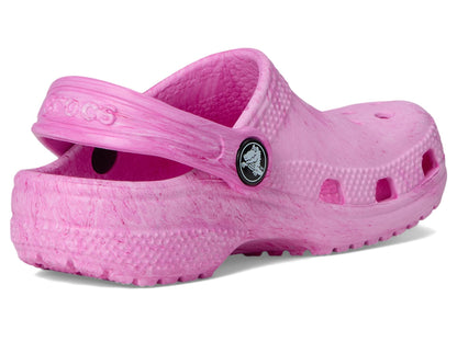 Crocs Kids Unisex Classic Marbled Tie-Dye Clogs (Little Kid/Big Kid) Pink Swirl 6 Big Kid Medium