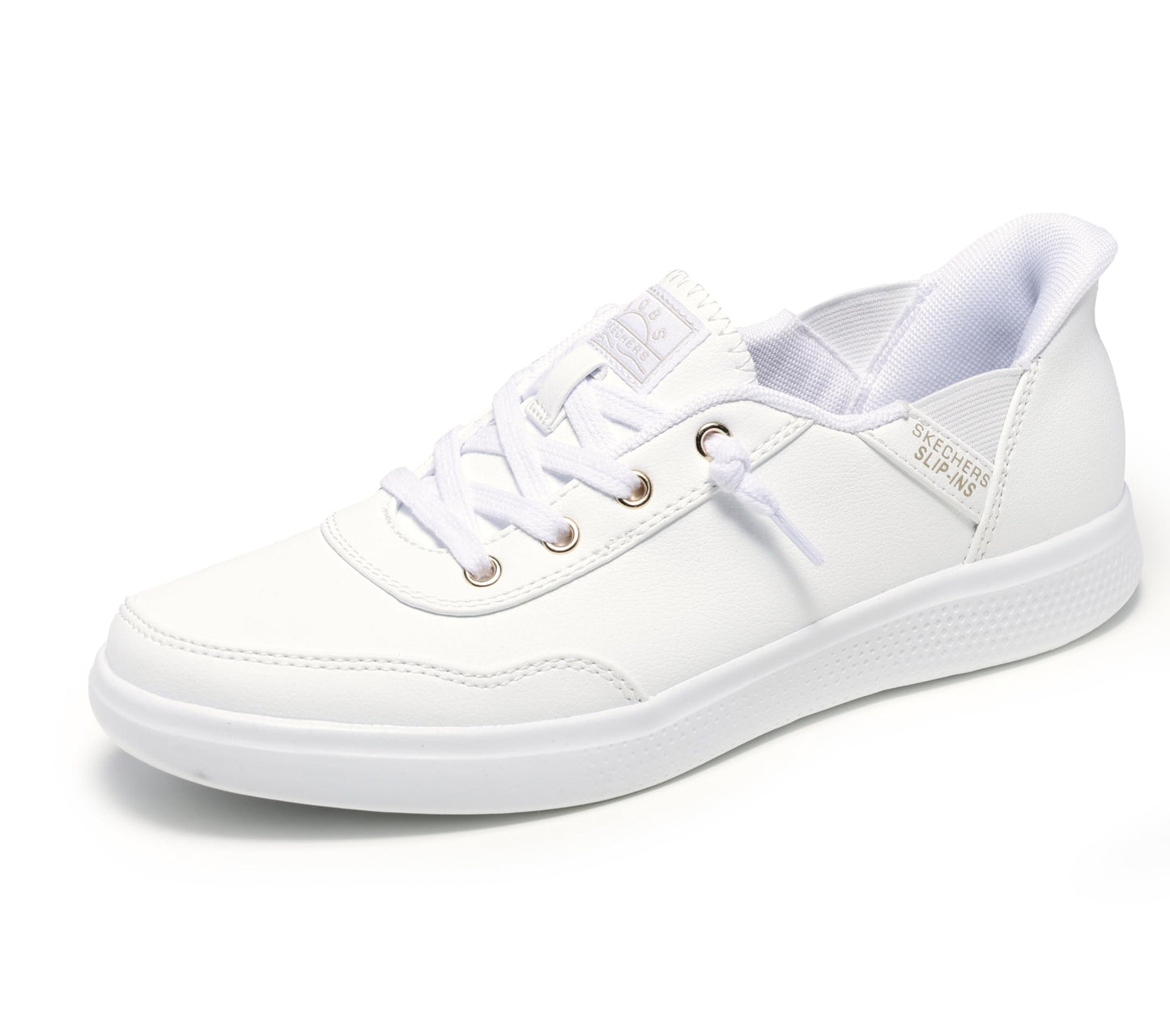 Skechers Women's Hands Free Slip-Ins Bobs Skip – B Cute Classic, White
